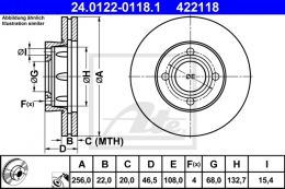  Audi/VW Audi 80 86-91;90 87-91;100 77-90 els fktrcsa PR (ATE)