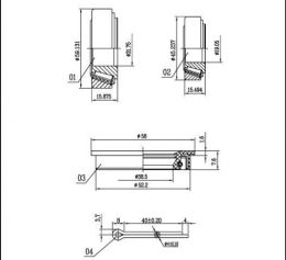  minsgi utngyrtott Ford Escort 81-90 hts-, Transit 68-86 els kerkagycsapgy